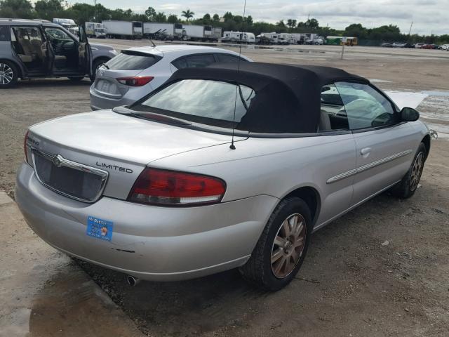 1C3EL65R06N222674 - 2006 CHRYSLER SEBRING LI SILVER photo 4