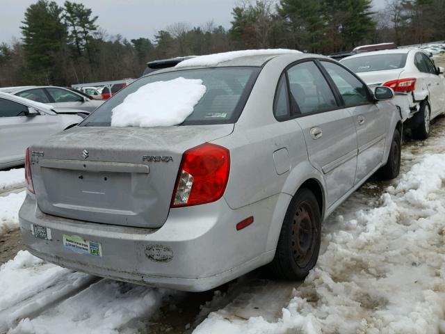 KL5JD56ZX5K136102 - 2005 SUZUKI FORENZA S SILVER photo 4