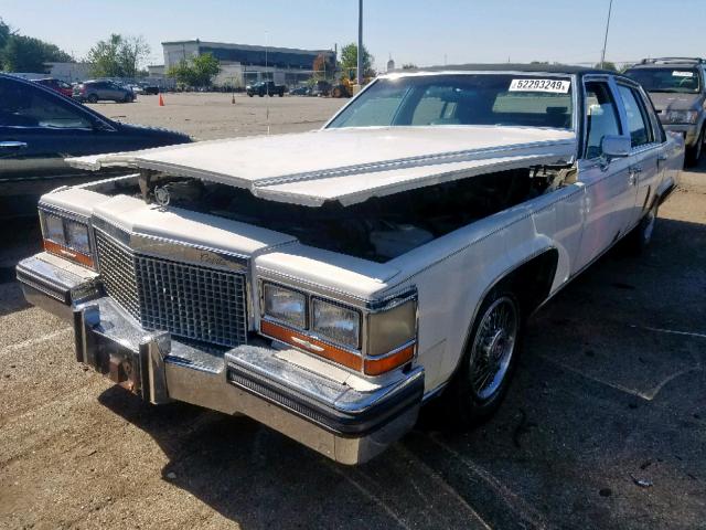 1G6DW51Y8H9712381 - 1987 CADILLAC BROUGHAM WHITE photo 2