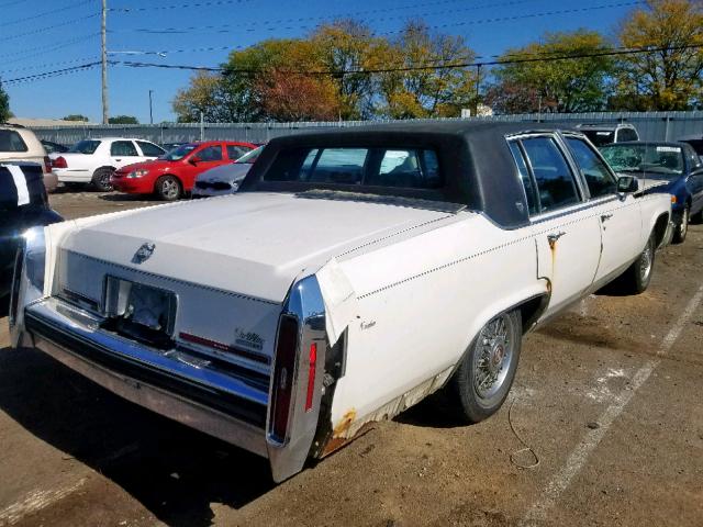 1G6DW51Y8H9712381 - 1987 CADILLAC BROUGHAM WHITE photo 4