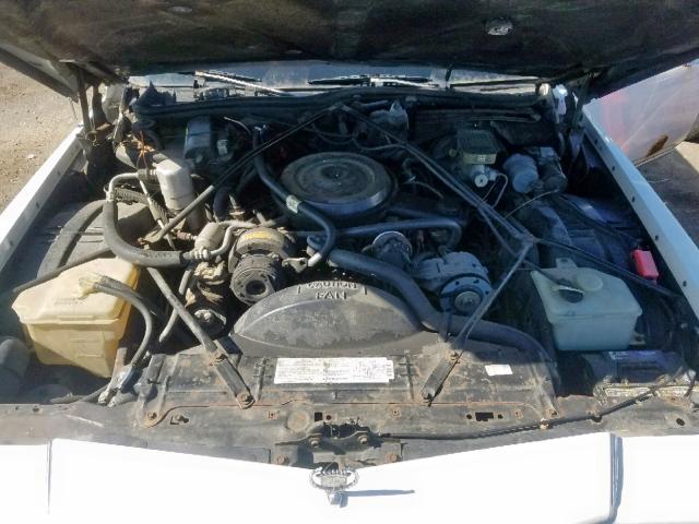 1G6DW51Y8H9712381 - 1987 CADILLAC BROUGHAM WHITE photo 7