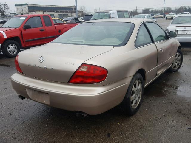 19UYA42421A010601 - 2001 ACURA 3.2CL GOLD photo 4
