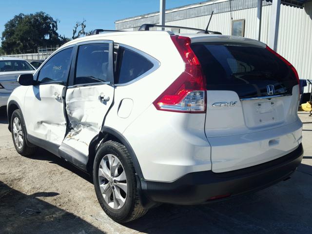 5J6RM3H7XEL028564 - 2014 HONDA CR-V EXL WHITE photo 3