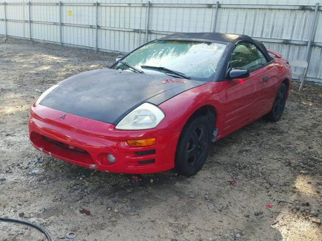 4A3AE45G53E083951 - 2003 MITSUBISHI ECLIPSE SP RED photo 2