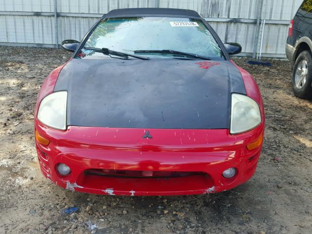 4A3AE45G53E083951 - 2003 MITSUBISHI ECLIPSE SP RED photo 9