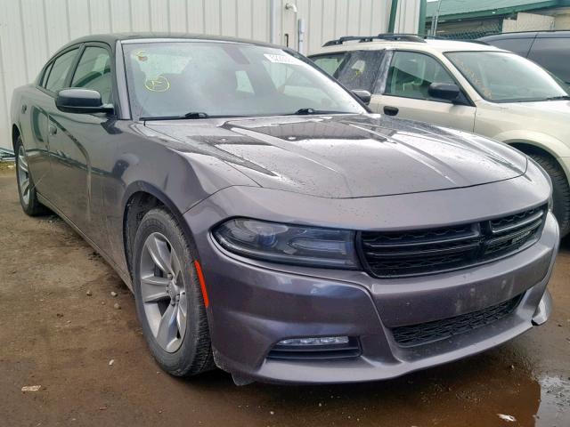 2C3CDXHG9FH765289 - 2015 DODGE CHARGER SX GRAY photo 1