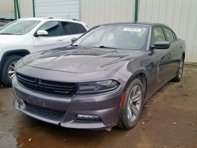 2C3CDXHG9FH765289 - 2015 DODGE CHARGER SX GRAY photo 2