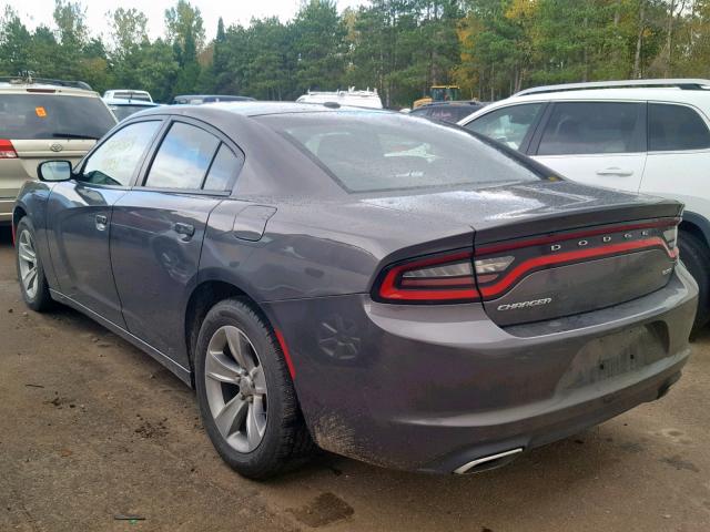 2C3CDXHG9FH765289 - 2015 DODGE CHARGER SX GRAY photo 3