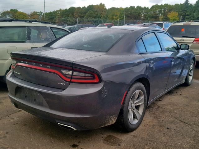 2C3CDXHG9FH765289 - 2015 DODGE CHARGER SX GRAY photo 4