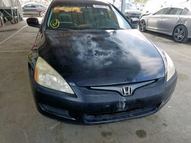 1HGCM82685A012076 - 2005 HONDA ACCORD BLACK photo 9