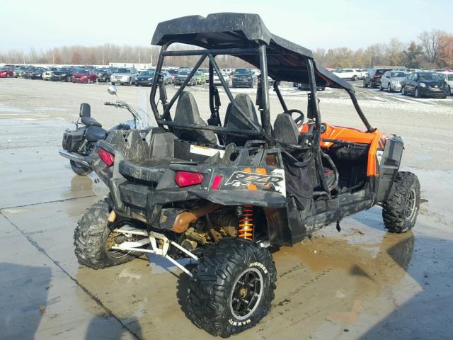 4XAXT9EA2EF261606 - 2014 POLARIS RZR 4 900 ORANGE photo 4