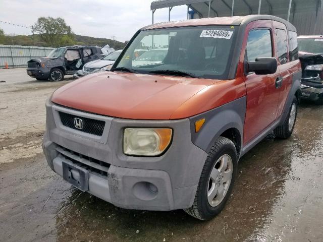 5J6YH28533L037418 - 2003 HONDA ELEMENT EX ORANGE photo 2