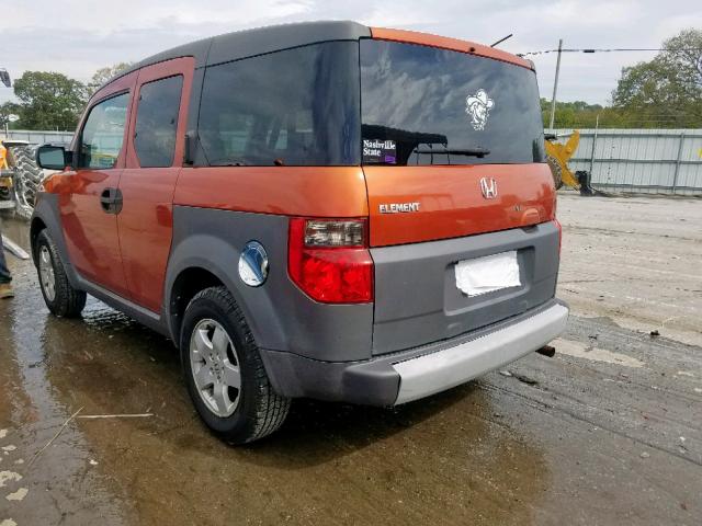 5J6YH28533L037418 - 2003 HONDA ELEMENT EX ORANGE photo 3