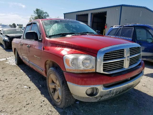 1D7HA18N16S709920 - 2006 DODGE RAM 1500 S RED photo 1