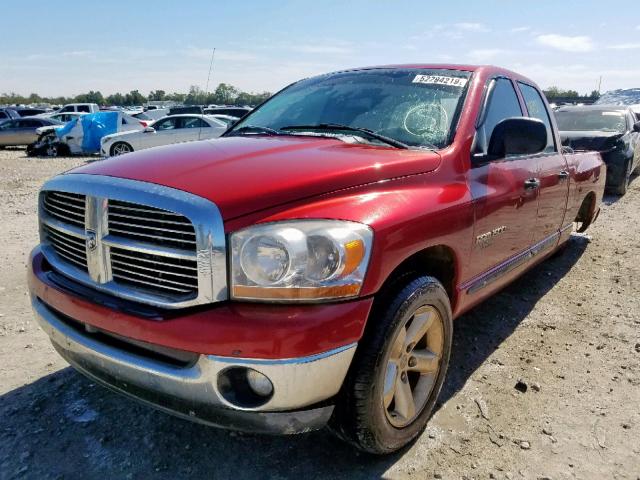 1D7HA18N16S709920 - 2006 DODGE RAM 1500 S RED photo 2