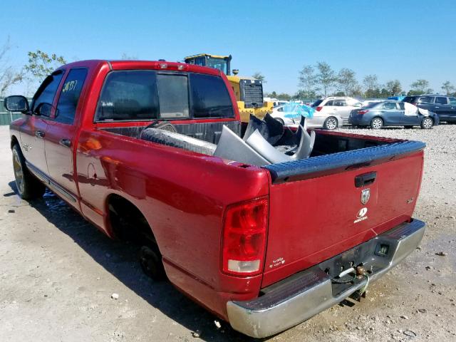 1D7HA18N16S709920 - 2006 DODGE RAM 1500 S RED photo 3