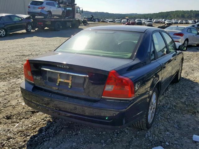 YV1TS592661436180 - 2006 VOLVO S80 2.5T BLUE photo 4