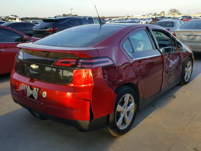 1G1RC6E48BU101711 - 2011 CHEVROLET VOLT RED photo 4