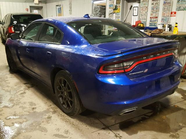 2C3CDXJG2JH158637 - 2018 DODGE CHARGER GT BLUE photo 3