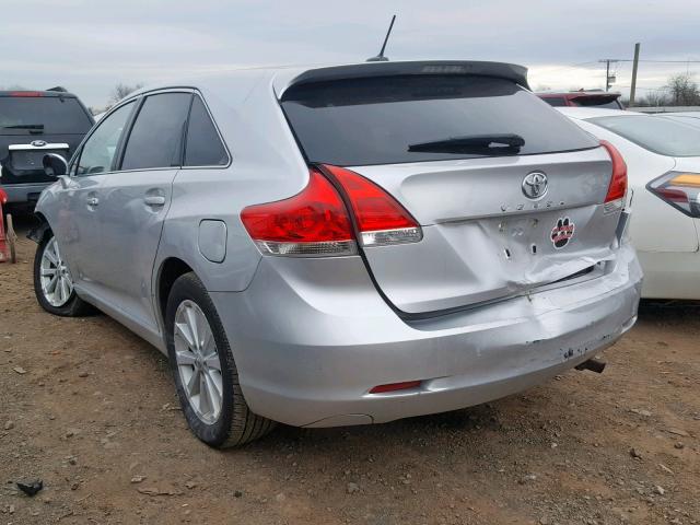 4T3ZA3BB0BU054904 - 2011 TOYOTA VENZA BASE GRAY photo 3