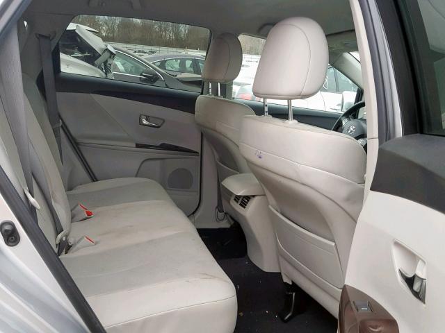 4T3ZA3BB0BU054904 - 2011 TOYOTA VENZA BASE GRAY photo 6