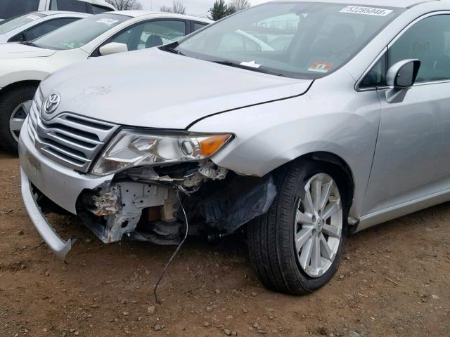 4T3ZA3BB0BU054904 - 2011 TOYOTA VENZA BASE GRAY photo 9