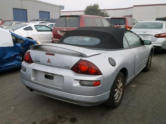 4A3AE45G81E223097 - 2001 MITSUBISHI ECLIPSE SP SILVER photo 4