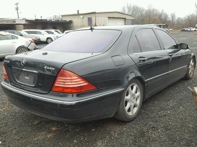 WDBNG83J96A464944 - 2006 MERCEDES-BENZ S 430 4MAT BLACK photo 4