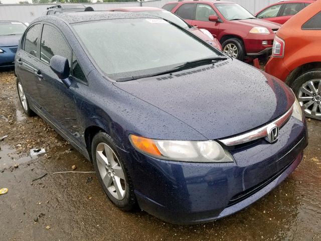 1HGFA16857L069416 - 2007 HONDA CIVIC EX BLUE photo 1