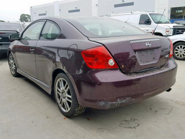 JTKDE177550031594 - 2005 TOYOTA SCION TC ბურგუნდია ფოტო 3