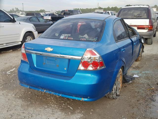 KL1TD56E69B330879 - 2009 CHEVROLET AVEO LS TEAL photo 4