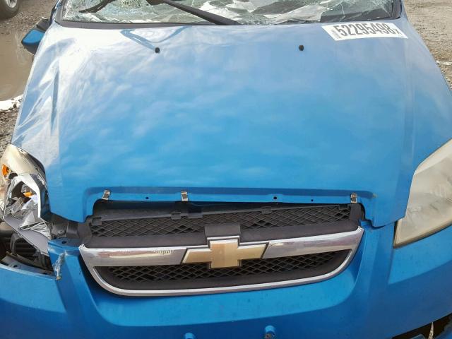 KL1TD56E69B330879 - 2009 CHEVROLET AVEO LS TEAL photo 7