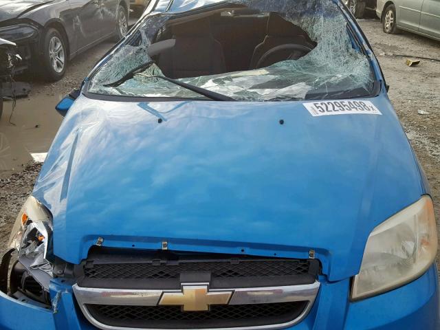 KL1TD56E69B330879 - 2009 CHEVROLET AVEO LS TEAL photo 9