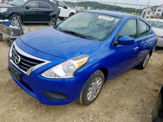 3N1CN7APXGL855050 - 2016 NISSAN VERSA S BLUE photo 2