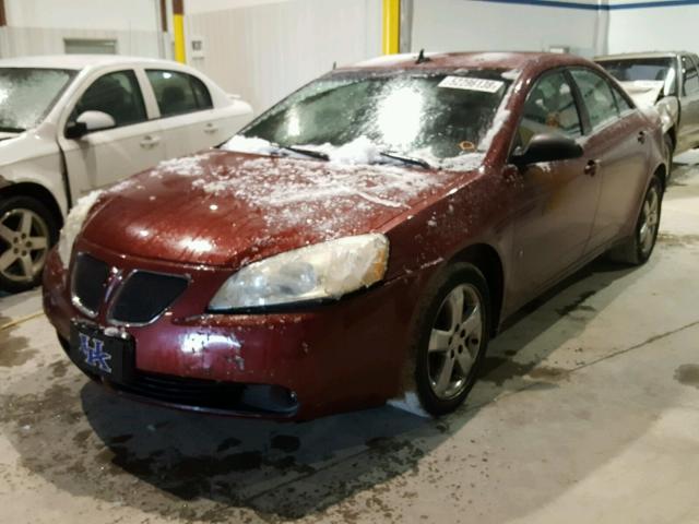 1G2ZH57N684216359 - 2008 PONTIAC G6 GT BURGUNDY photo 2