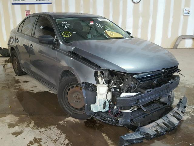 3VW2K7AJ4CM335814 - 2012 VOLKSWAGEN JETTA BASE Գրաֆիտ լուսանկար 1