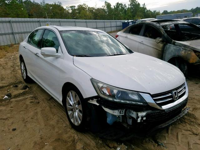 1HGCR3F85DA005133 - 2013 HONDA ACCORD EXL WHITE photo 1