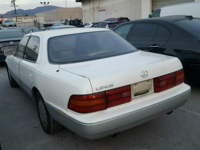 JT8UF11EXM0088320 - 1991 LEXUS LS 400 WHITE photo 3