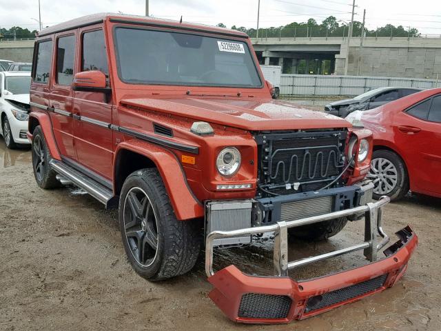 WDCYC7DFXFX235274 - 2015 MERCEDES-BENZ G 63 AMG RED photo 1