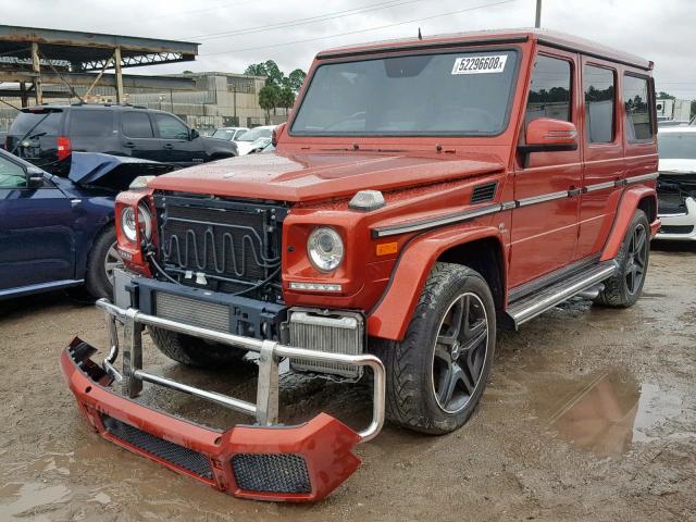 WDCYC7DFXFX235274 - 2015 MERCEDES-BENZ G 63 AMG RED photo 2