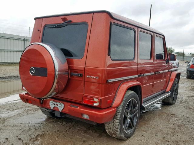 WDCYC7DFXFX235274 - 2015 MERCEDES-BENZ G 63 AMG RED photo 4