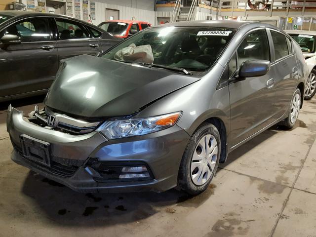 JHMZE2H54DS002962 - 2013 HONDA INSIGHT LX BLACK photo 2