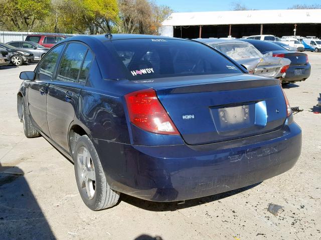 1G8AL55FX7Z126436 - 2007 SATURN ION LEVEL BLUE photo 3