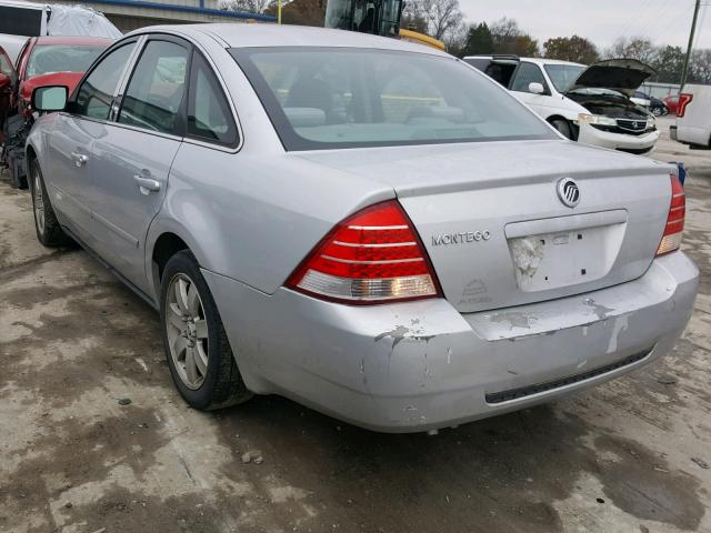 1MEFM40135G614567 - 2005 MERCURY MONTEGO LU SILVER photo 3