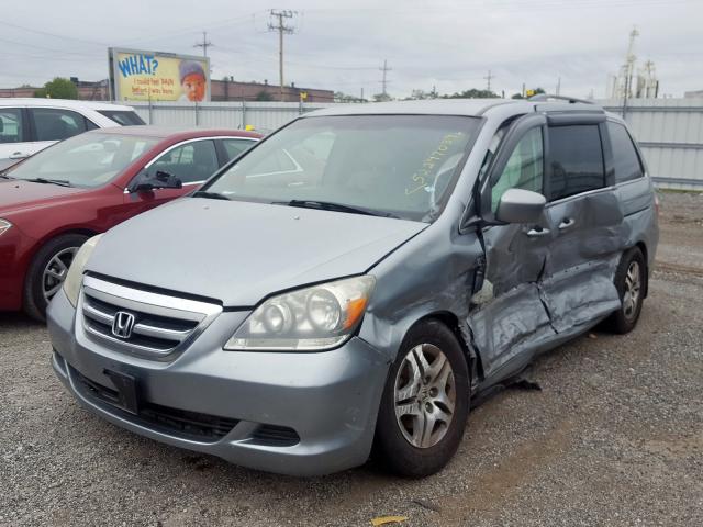 5FNRL38446B114794 - 2006 HONDA ODYSSEY EX SILVER photo 2