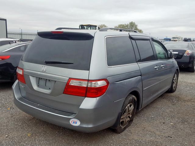 5FNRL38446B114794 - 2006 HONDA ODYSSEY EX SILVER photo 4