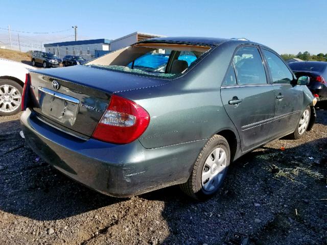 4T1BE32K93U750967 - 2003 TOYOTA CAMRY LE GREEN photo 4