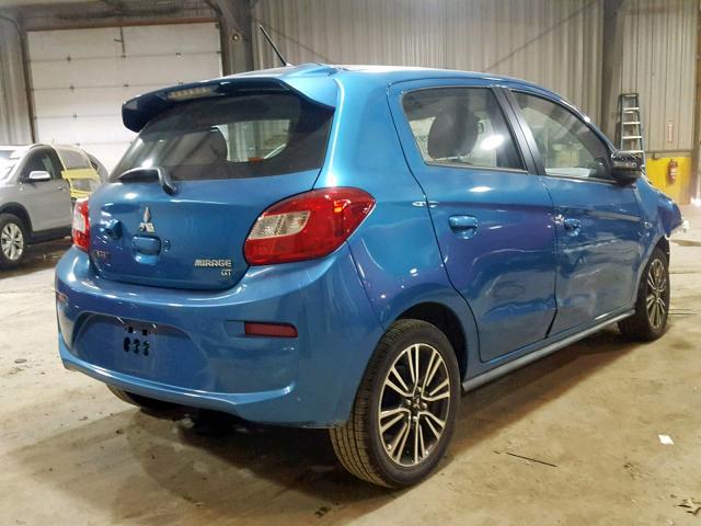 ML32A5HJ2JH001169 - 2018 MITSUBISHI MIRAGE GT BLUE photo 4