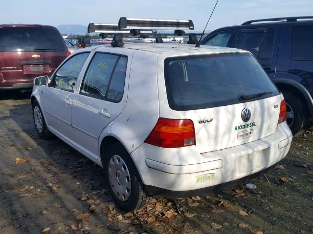 9BWFR61J244038098 - 2004 VOLKSWAGEN GOLF GL TD WHITE photo 3