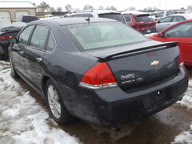 2G1WC5E39C1302485 - 2012 CHEVROLET IMPALA LTZ BLACK photo 3